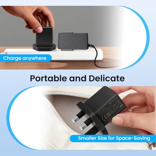 UKCA Certified USB Portable Charger, 4 Pack 5V 1A Phone Charger, USB Wall Plug for Tablets, Bluetooth Speakers, Smart Watches, MP3 Players, Headphones, etc (Black) — view 6