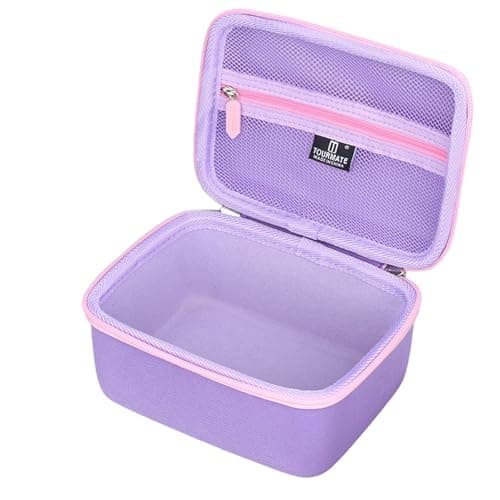 Tourmate Hard Storage Case for DanForce Headlamp - Travel Case for USB Rechargeable LED Head Lamp(Box for Sale) (Purple & Pink) — view 2