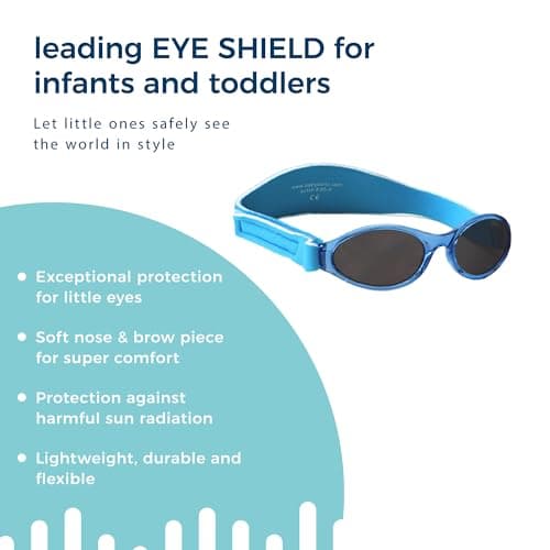 Banz Kids Sunglasses - Wrap Around Kids & Toddler Sunglasses 2-5 Years, 100% UV Eye Protection - Shatter-Resitant Flexible Frame with Strap - Travel, Beach & Holiday Essentials — view 3
