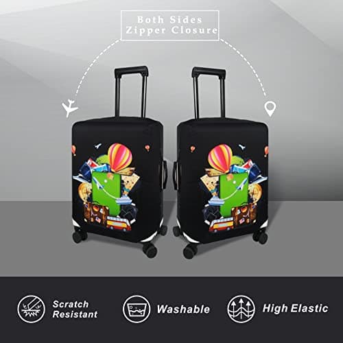 Explore Land Travel Luggage Cover Suitcase Protector Fits 18-22 Inch Luggage (Travel, S) — view 2