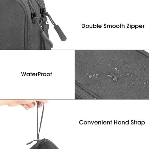 Arae Travel Essentials Electronic Organizer Double Layer - Dark Gray, M — view 4