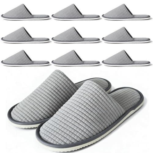 Anmerl Disposable Guest Slippers - Non-Slip Washable Hotel Shoes
