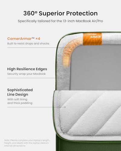 tomtoc 360° Protective Laptop Sleeve for 13-inch MacBook Air M5/A3449 2026 — view 4