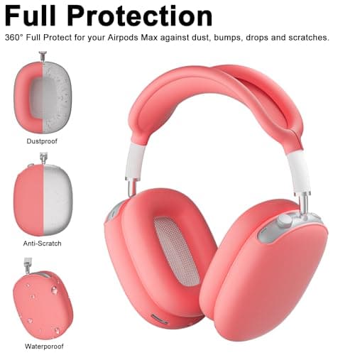 ATUAT for AirPods Max 2 Case Cover, Coral — view 3