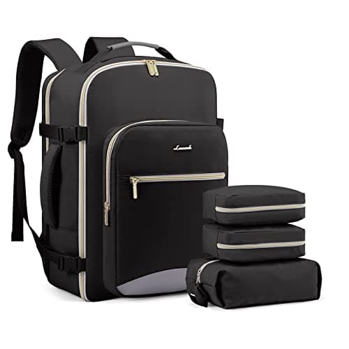 LOVEVOOK Travel Backpack Cabin Size for Women, Carry On Backpacks 45L
