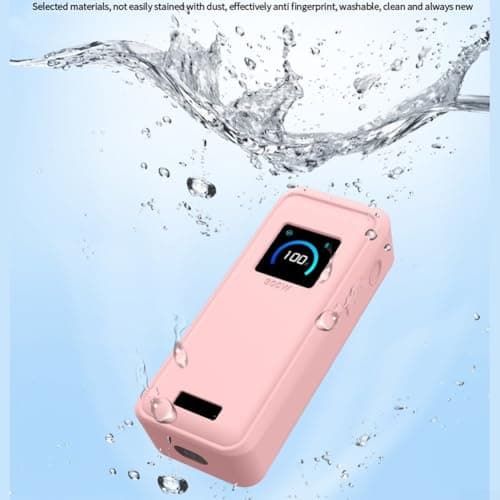 Silicone Protective Case For Anker Prime-Power Bank (26,250MAh / 300W) 3-Port Portable Charger, Full-Body Protective Cover, Shockproof/Dustproof/Scratch Resistant/Anti Slip Guard Shell(Black) — view 2