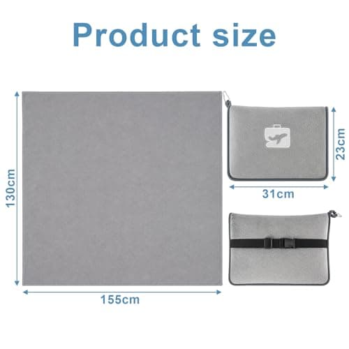 GREENSAPPIRE Travel Blanket Pillow for Plane, 2-in-1 Soft Airplane Blanket — view 5