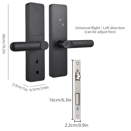 Swokely Smart Lock WiFi Keyless Entry Door Lock TY APP/Fingerprint/Password/Card/Mechanical Key Unlocking Methods Door Lock for 35-60mm Thickness Office Home Bedroom Door — view 5