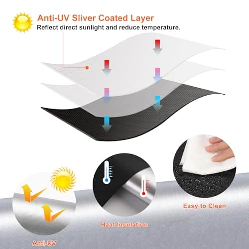 Blackout Curtains for Travel Portable Blackout Blind Stick On 145x100CM — view 4