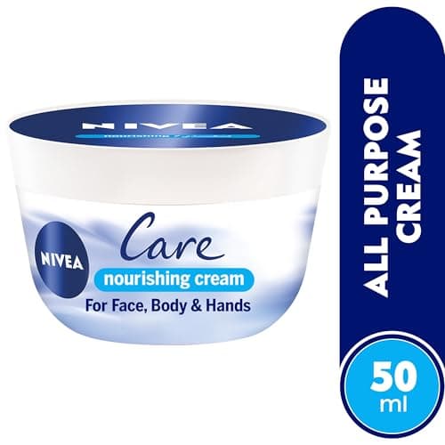 Nivea Care Intensive Care Cream for Body and Face Pack of 4 (4 x 50 ml) Moisture Cream Absorbs Quickly — view 2