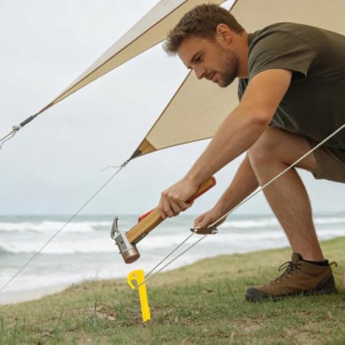 24 Pcs Plastic Tent Pegs Heavy Duty Screw-in Stakes Camping Garden — view 5