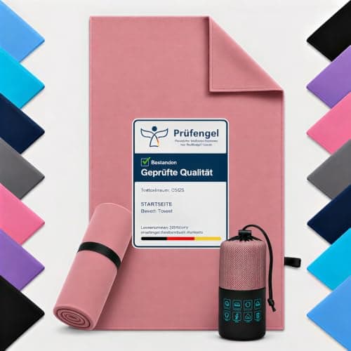 Microfibre Towel - 250 GSM Highly Absorbent Gym Towel & Travel Towel, 30*50cm Lightweight Quick Dry Towels for Adults, Soft Sports Towel for Swimming, Yoga, Camping, Hiking & Beach Dusty Rose