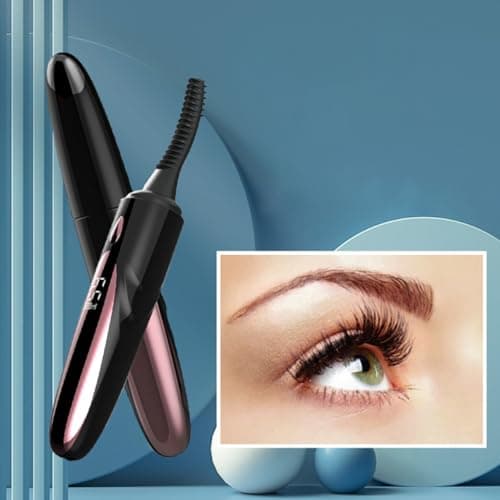 IDEANATEGRATE Rechargeable Electric Eyelash Curler and 360mah Battery with Temperature Control Heating Portable Makeup Tool for Women and Suitable for Travel and Business Trip — view 4