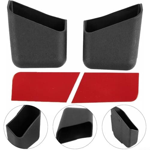 Car Pillar Organizer Box for Vehicle Interior – 2-Pack Plastic Storage Holder for Mobile Phones, Keys & Small Essentials – Fits Door Pillar Trim, Black (7.5 x 8.7 x — view 4