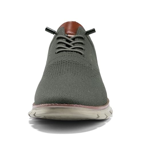 Breeze shoes for men Oxfords Lace-Up Lightweight Casual Walking Shoes men's dress shoes mens wearbreeze shoes breeze urban shoes for men Comfortable and breathable, Green, 9 UK — view 4