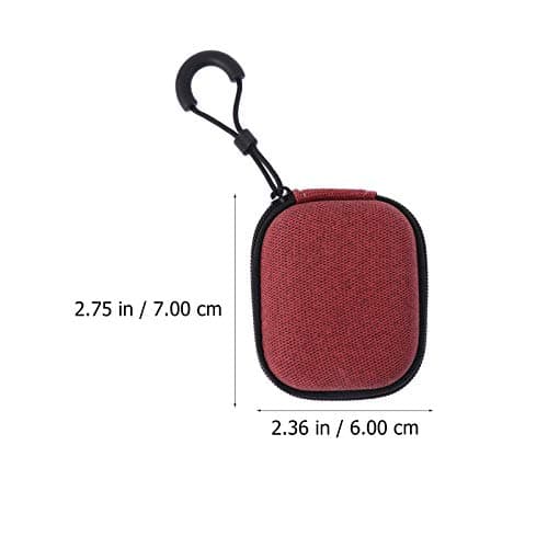 Eva Square Earphone Storage Bag Red Mini Zipper Case — view 2