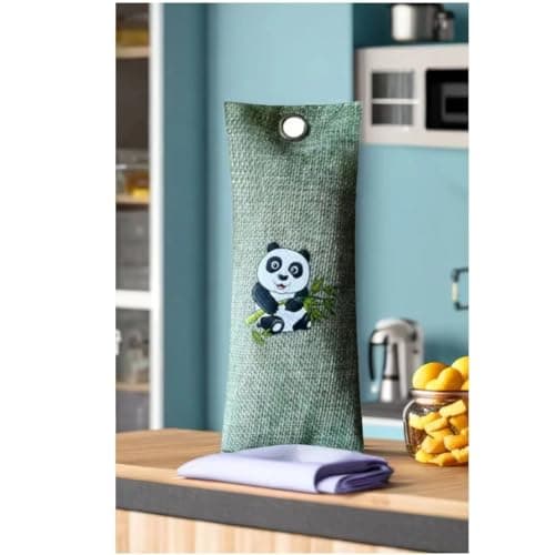 4 PCS (4 x 75g) Activated Charcoal Odor Absorber,Bamboo Air Purifying Bags,Odor Eliminator for Strong Odor,For Natural Car Air Freshener,Shoe Deodoriser, Home,Pet,Closet Odour Eliminators — view 6