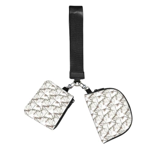 White Trees Camo Print Wrist Strap Outdoor Sports Bag Unisex Fitness Accessory Running Travel Gift