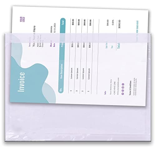 Triplast 1000 x A4 Plain Document Enclosed Wallet (328 x 230 mm) | Peel & Seal Clear Plastic Envelopes/Sleeves/Pockets/Wallets | Attach Invoices, Packing Lists & Delivery Notes to Parcels