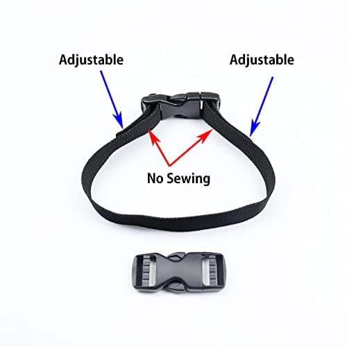 Baikeen Side Release Buckles 15mm/20mm/25mm/32mm/38mm/50mm Heavy Duty Plastic Buckle Clips Belt Snap Clasp Backpack Buckle Replacement Dual Adjustable No Sewing for Strap 20mm(20mm,2 Sets) — view 5