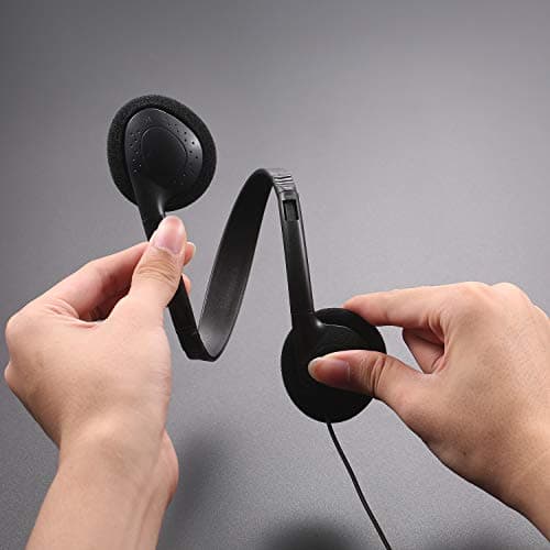 Yoley Kids Headphones Bulk 12 Pack for School Classroom,Wholeslae Wired Durable Earphones Class Set for Students Children Toddler Teens Boys Girls and Adult(FM101 Black) — view 6