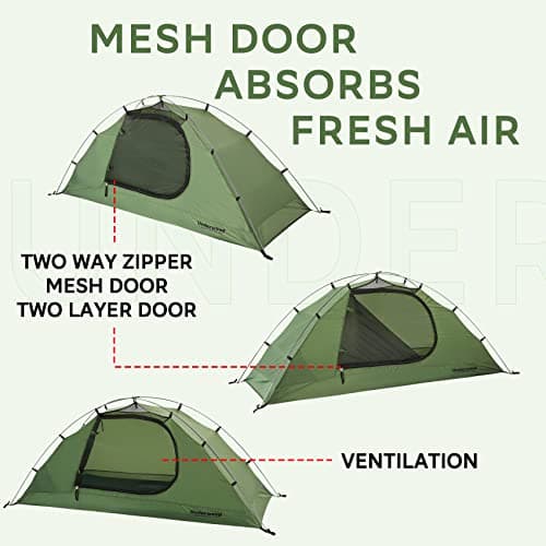 1 Man 4 Season Dome Camping Tent, Waterproof Lightweight Backpacking Tent — view 6