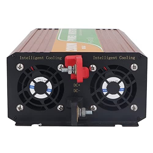 2000W Pure Sine Wave Power Inverter Output Voltage Converter Power Transformer for Car RV Overload Under Voltage Protection Aluminium Alloy Shell Intelligent Cooling Fan (DC24V) — view 4