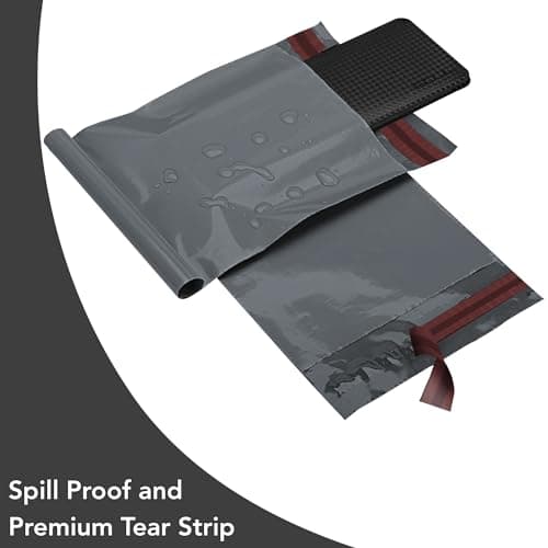 50 Mixed Grey Mailing Poly Postal Self Seal Bags 5 Sizes 10 from Each iSOUL Small to Large Postage Packaging Assorted Mailers Posting Shipping Post Parcels Package Bags (Grey, 5 Size 50) — view 6