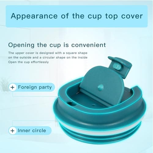 Senshuomy Travel Mug, Insulated Coffee Cup with Leakproof Lid, Reusable Coffee Cups Travel Cup, Stainless Steel thermaol Mug for Hot Cold Drinks (Blue 380ml) — view 4
