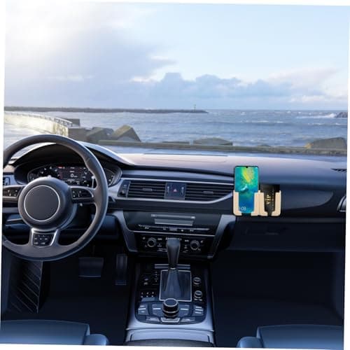 MUCKLILY Beige Plastic Dash Phone Mount for Car Dashboard Navigation — view 4