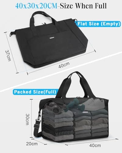 VSNOON Ryanair Cabin Bags 40x30x20 Underseat, 24L Travel Hand Luggage Bag — view 4
