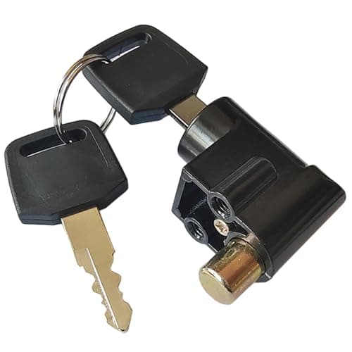 Rv Battery Lock, Anti-Theft Metal Safety Portable Ebike Key Ignition Rv Battery Box Lock with 2 Keys
