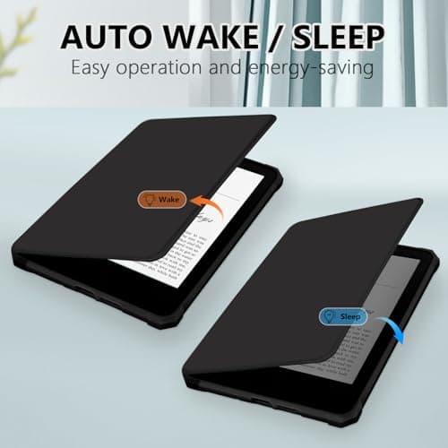 TQQ Case Fits 6" Amazon Kindle 11th Generation 2024 and 2022, Premium Slim and Lightweight Cover, Full Protection, Auto Sleep/Wake, Magnetic Closure (NOT fit Paperwhite or Oasis) — view 3
