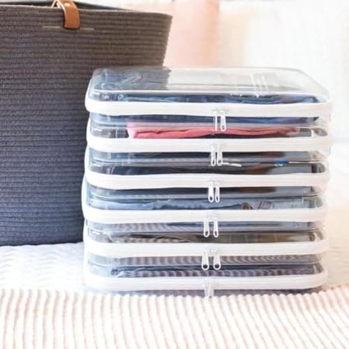 HomeVortex Hard Shell Zipper Case Transparent Storage Bag for Hard Drive Electronics - PVC Travel Pouch with Mesh Pocket 20x12x5cm(25 * 20 * 6cm-Medium) — view 5