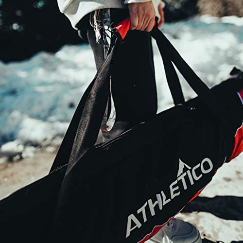 Athletico Mogul Padded Ski Bag - Fully Padded Single Ski Travel Bag (Red, 170cm) — view 6