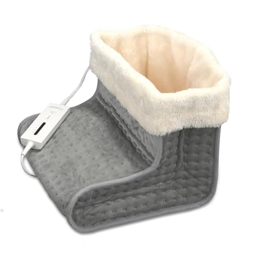 Crystals Electric Heated Foot Warmer with 5 Adjustable Temperature Settings, Auto Shut-Off, Soft Breathable Fabric – Winter Warmth for Men & Women, Safe Overheat Protection - Feet Warmer for Cold Feet — view 4