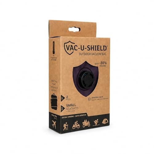 Vac-U-Shield Outdoor Travel Vacuum Bags, 2 Pack, Red 45x34 cm, Anti-Scratch — view 3