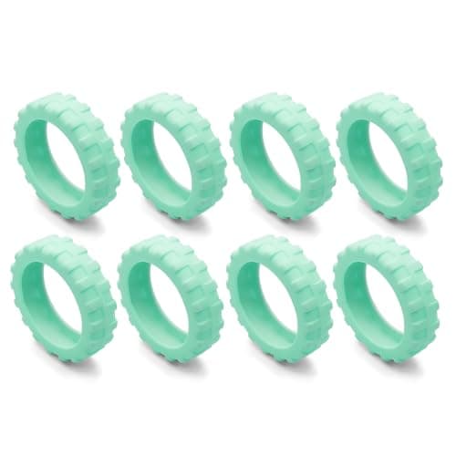 WUZIA Luggage Wheel Protector, Luggage Wheel Covers, 8 Pcs, Mint Green