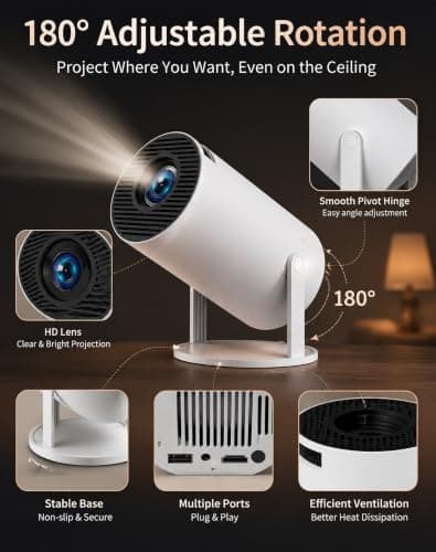 Storyverse Projector, 100 in Curtain for Immersive Read Hands-Free in Bed — view 4