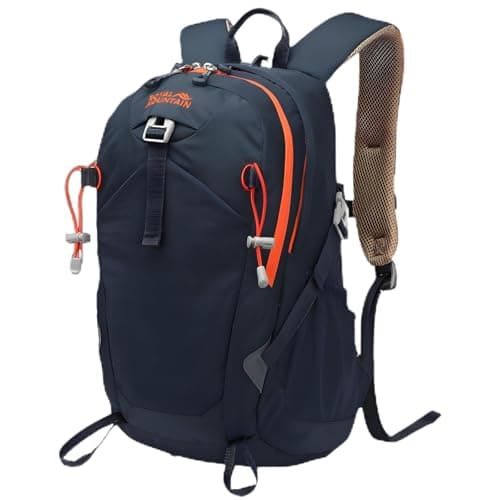 Lightweight Hiking Backpack, 30L Women/Men Waterproof Travel Rucksack Bag with Rain Cover, Outdoor Small Foldable Daypack for Student, Fit for 15.6 inch Laptop (Navy Blue, 30L)