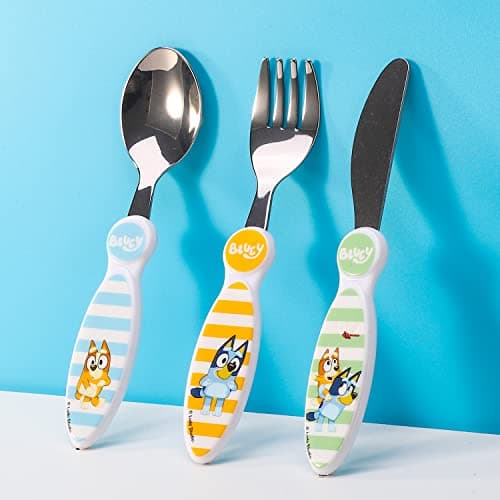 Bluey Kids 3 Piece Cutlery Set – Includes Knife, Fork and Spoon — view 4