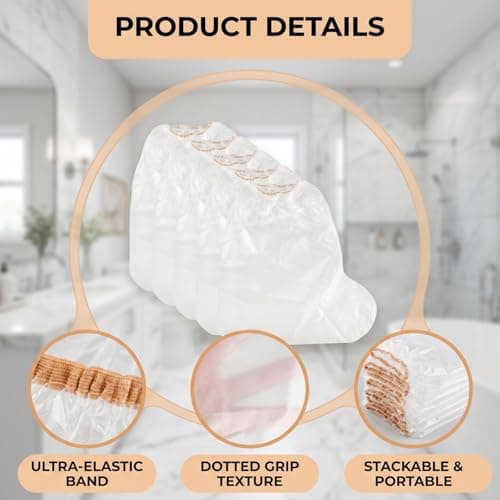 Hopzab 10PCS Waterproof Shoe Covers, Transparent Disposable Overshoes for Rainy Days, Lightweight & Comfortable Footwear Protection, 30x28cm — view 3