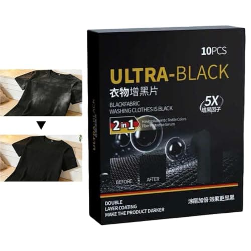 10-Piece Black Clothes Dye Fabric Color Restorer Textile Repair Kit