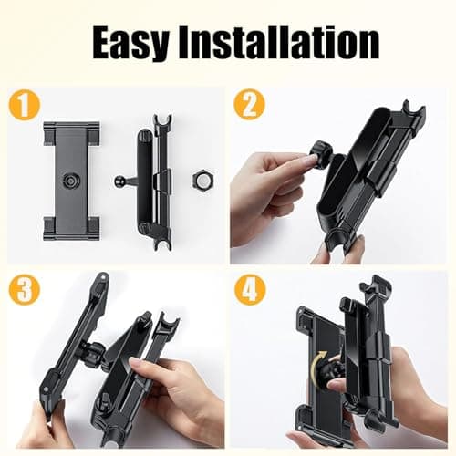 Times Mark Car Headrest Tablet Holder,360° Rotating Back Seat Tablet Mount — view 6
