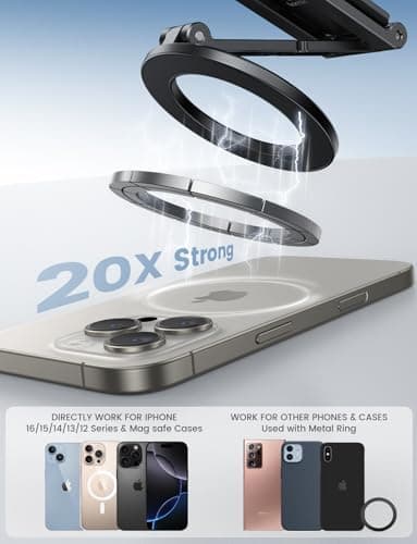 Lamicall for Magsafe Tripod Stand, [89g Ultra-Light] Magnetic Phone Tripod — view 5