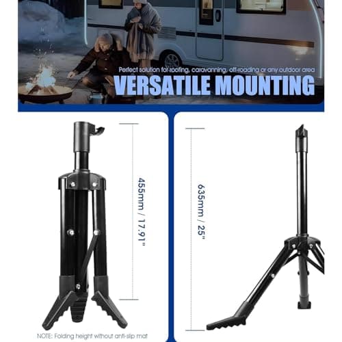 Foldable Tripod, for Starlink V2 V1 Stainless Steel Folding Mounting Stand with Stable Base, Strong Load Bearing Capacity, for Antenna Roof Camping RV Travel Yacht — view 2