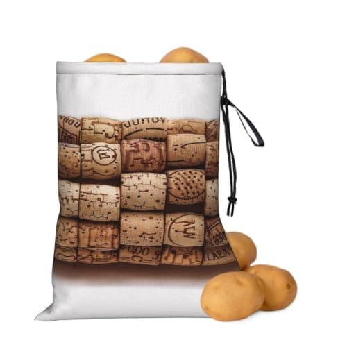 Wine cork Potato Onion Storage Bags 41x29 cm