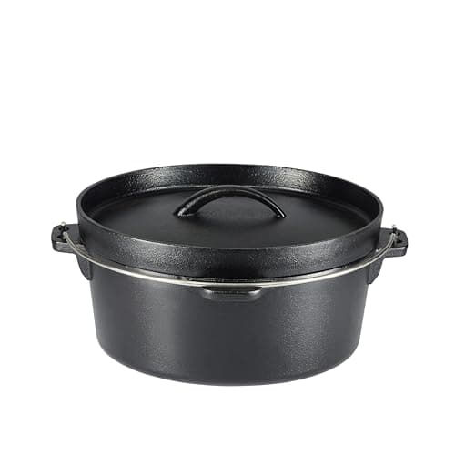 Amazon Basics Pre-Seasoned Cast Iron 5 Count Cookware Set, Black — view 2