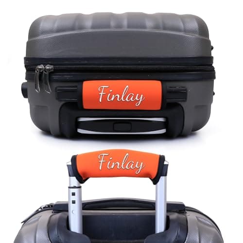 Personalised Luggage Handle Wrap, Custom Luggage Tag, 2 Piece — view 3