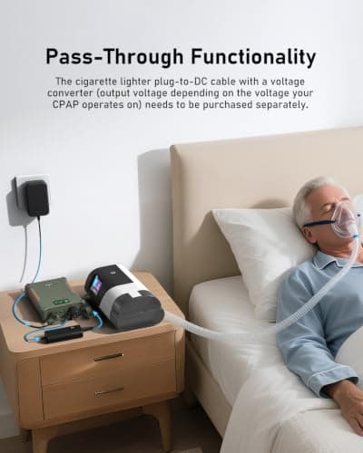 EASYLONGER ES400 AIR CPAP Battery, 148Wh CPAP Battery Pack for Camping — view 4
